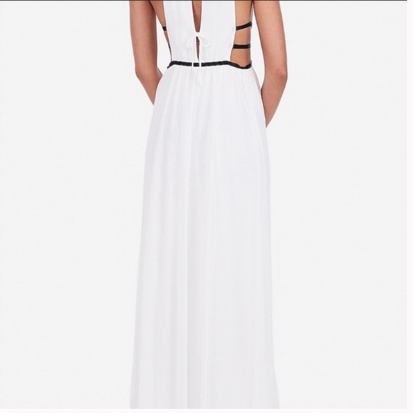 EXPRESS Strappy Side Plunge Cut-out Maxi Dress. Worn once. - Picture 3 of 5
